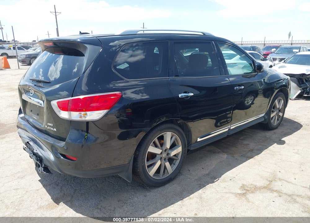 2014 NISSAN PATHFINDER PLATINUM VIN: 5N1AR2MM0EC731242