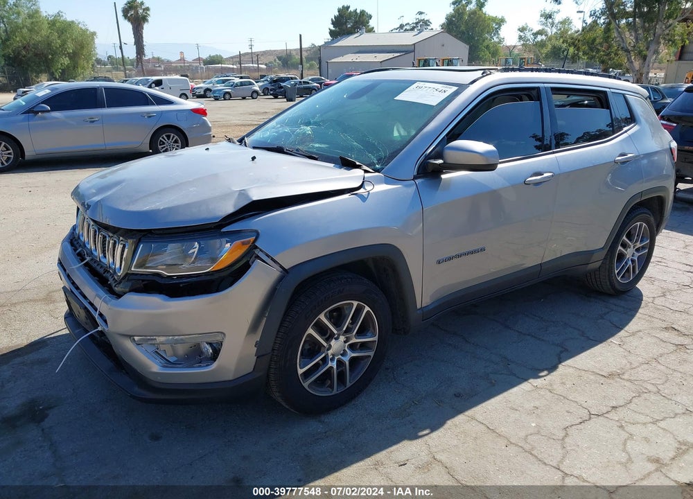 2018 JEEP COMPASS SUN AND WHEEL FWD VIN: 3C4NJCBBXJT500335