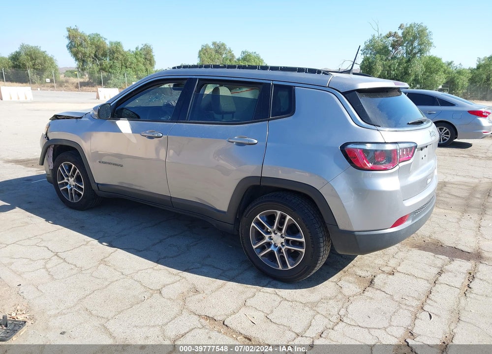 2018 JEEP COMPASS SUN AND WHEEL FWD VIN: 3C4NJCBBXJT500335