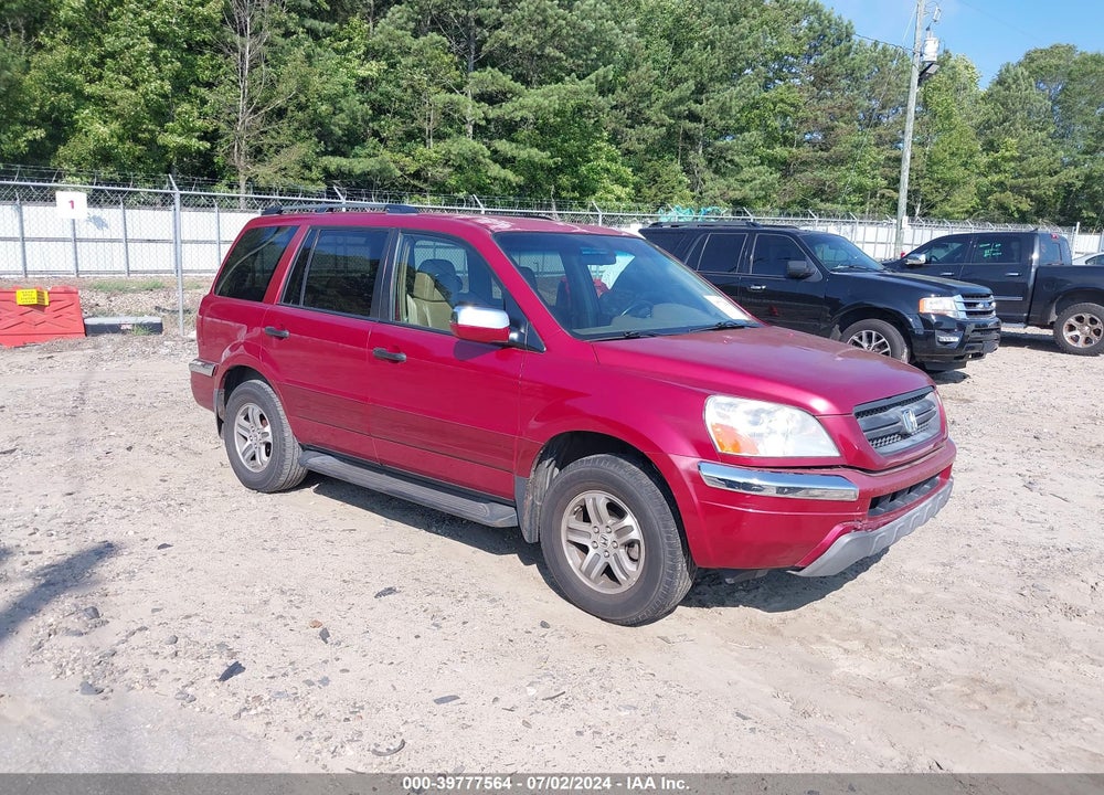 2004 HONDA PILOT EX-L VIN: 2HKYF18574H537481
