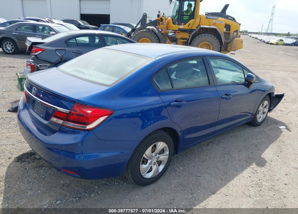 2015 HONDA CIVIC LX VIN: 19XFB2F50FE019280