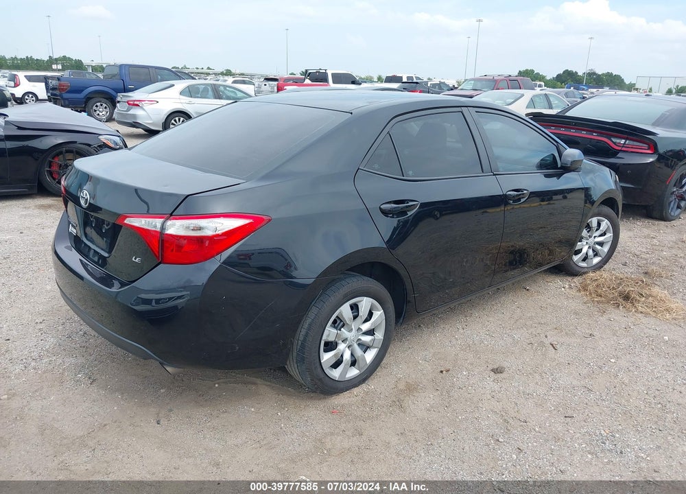 2016 TOYOTA COROLLA LE VIN: 2T1BURHE8GC626901