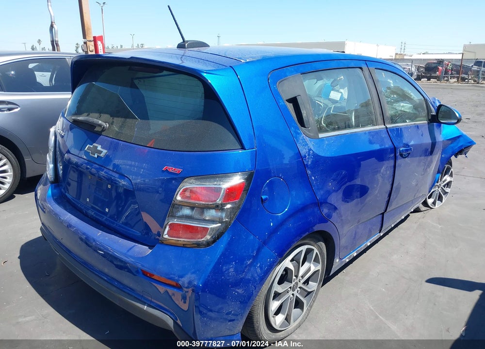 2020 CHEVROLET SONIC FWD  LT 5-DOOR VIN: 1G1JD6SB3L4100741