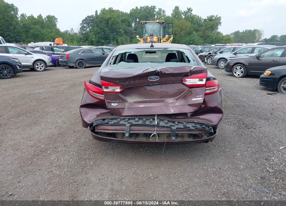 2018 FORD FUSION SE VIN: 3FA6P0HD8JR217834