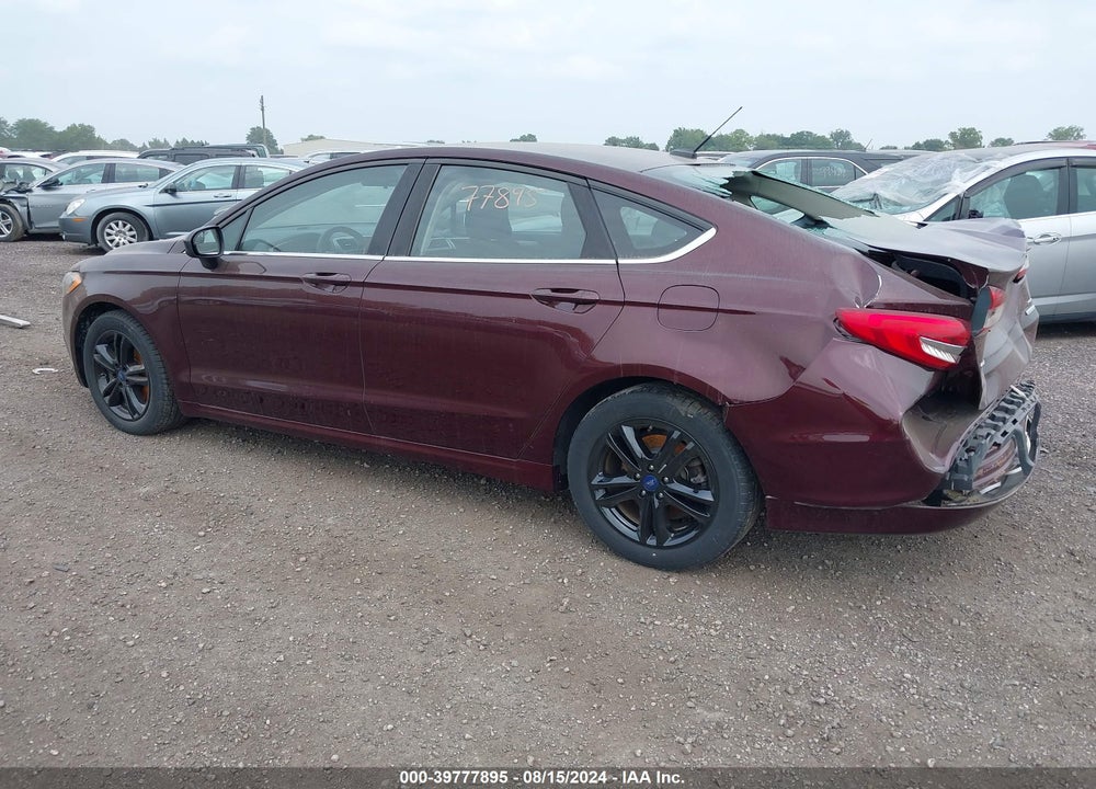 2018 FORD FUSION SE VIN: 3FA6P0HD8JR217834