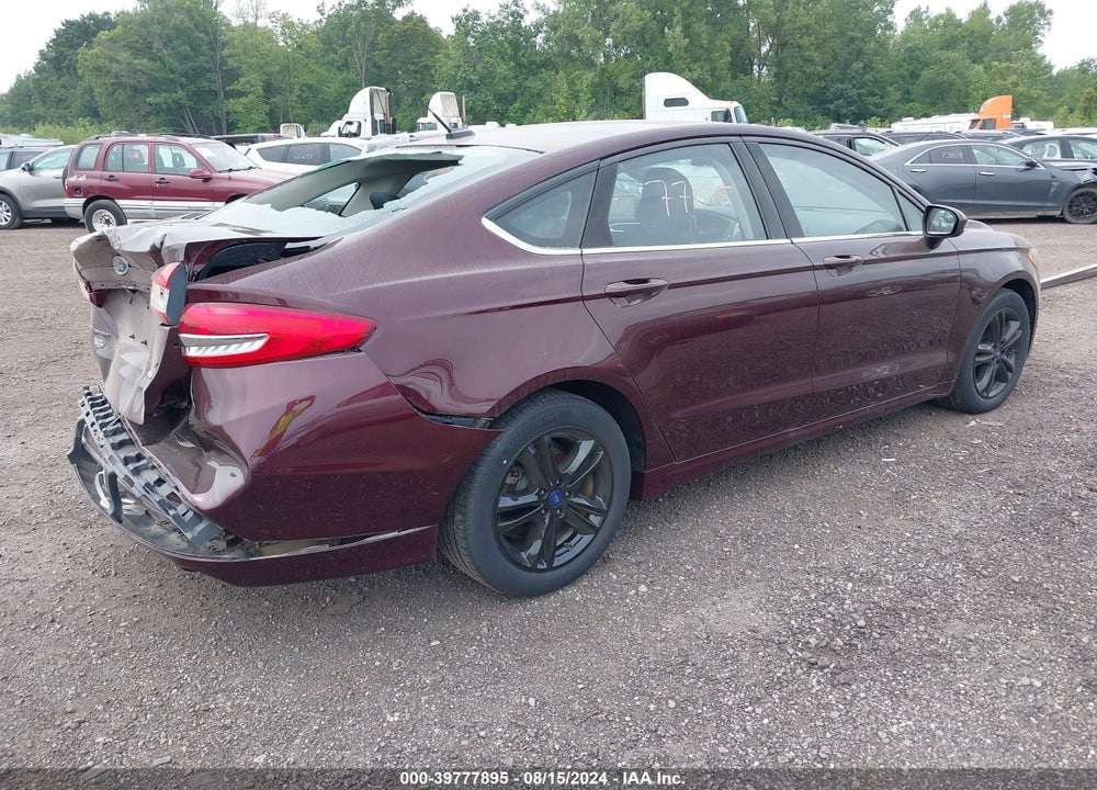 2018 FORD FUSION SE VIN: 3FA6P0HD8JR217834