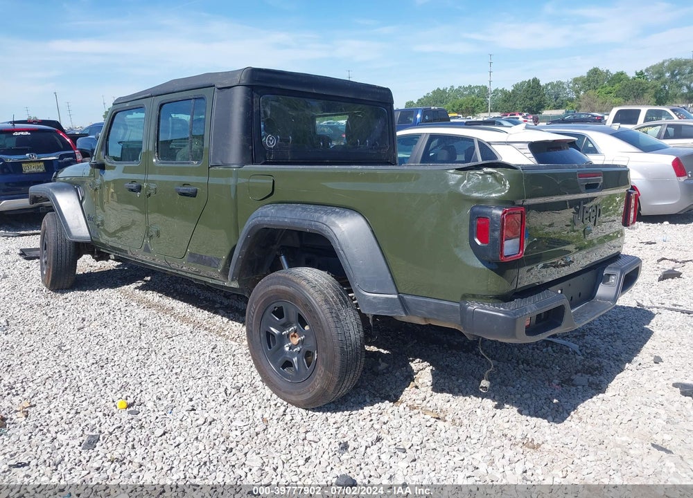 2022 JEEP GLADIATOR VIN: 1C6HJTAG2NL165283