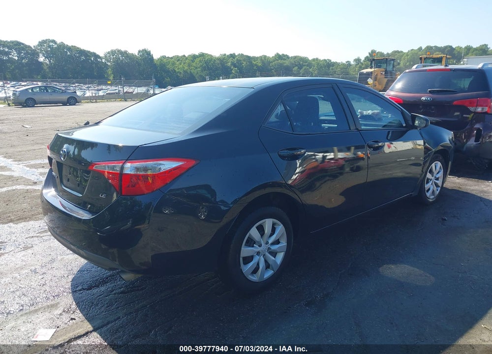 2016 TOYOTA COROLLA LE VIN: 2T1BURHE2GC703276