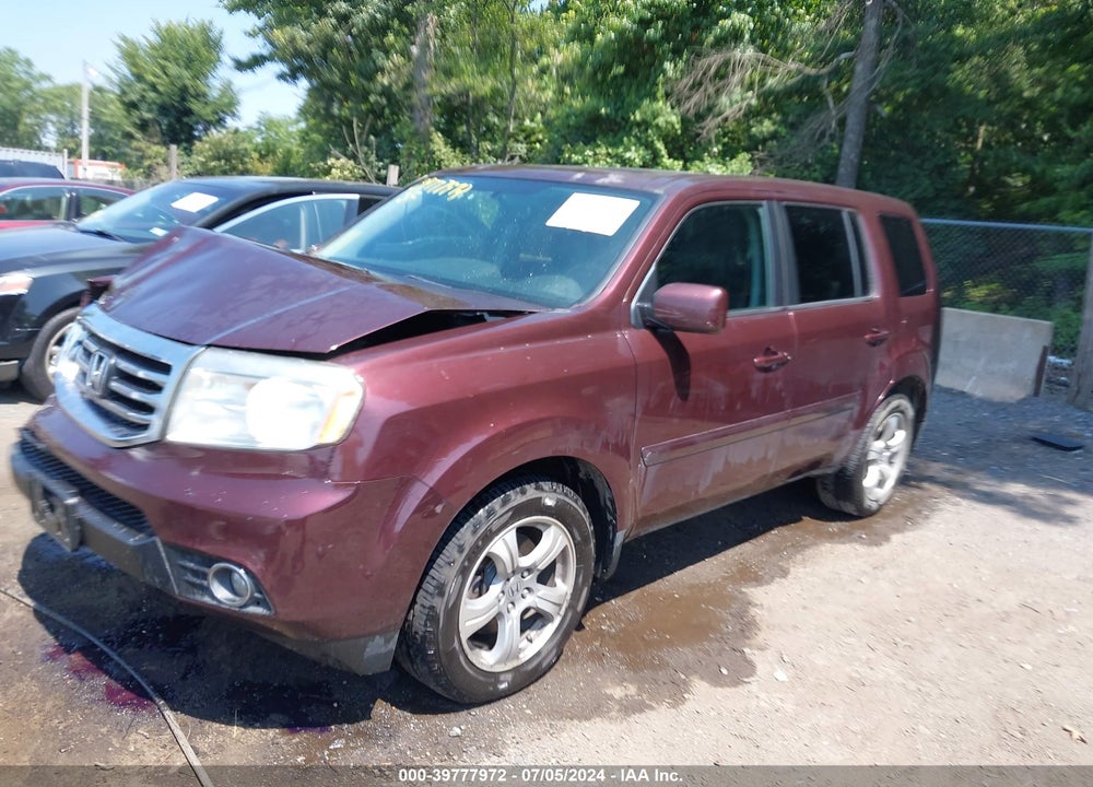 2014 HONDA PILOT EX-L VIN: 5FNYF4H5XEB043553
