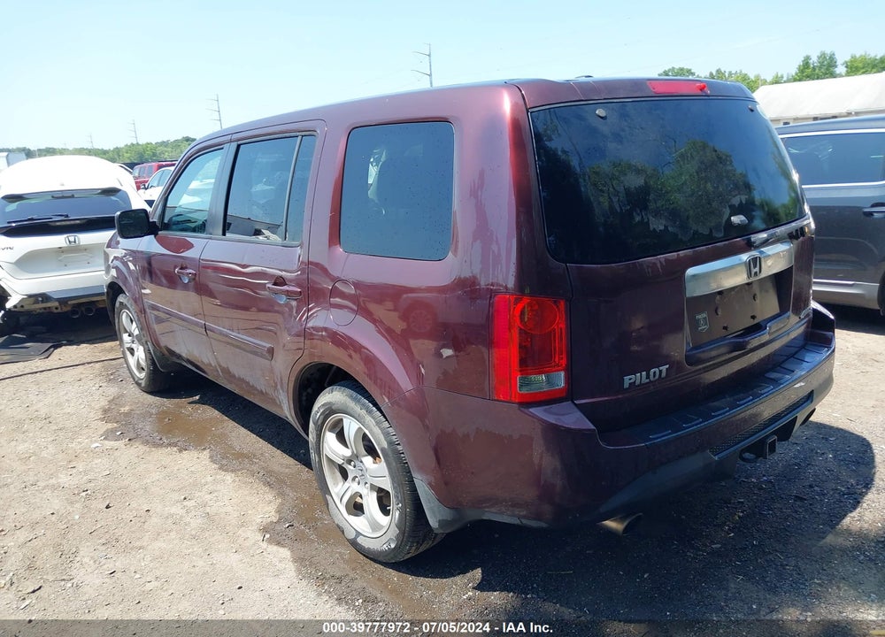 2014 HONDA PILOT EX-L VIN: 5FNYF4H5XEB043553