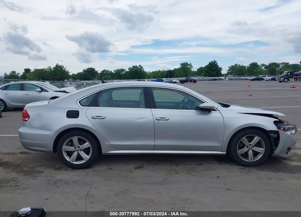 2012 VOLKSWAGEN PASSAT 2.5L SE VIN: 1VWBH7A30CC062355