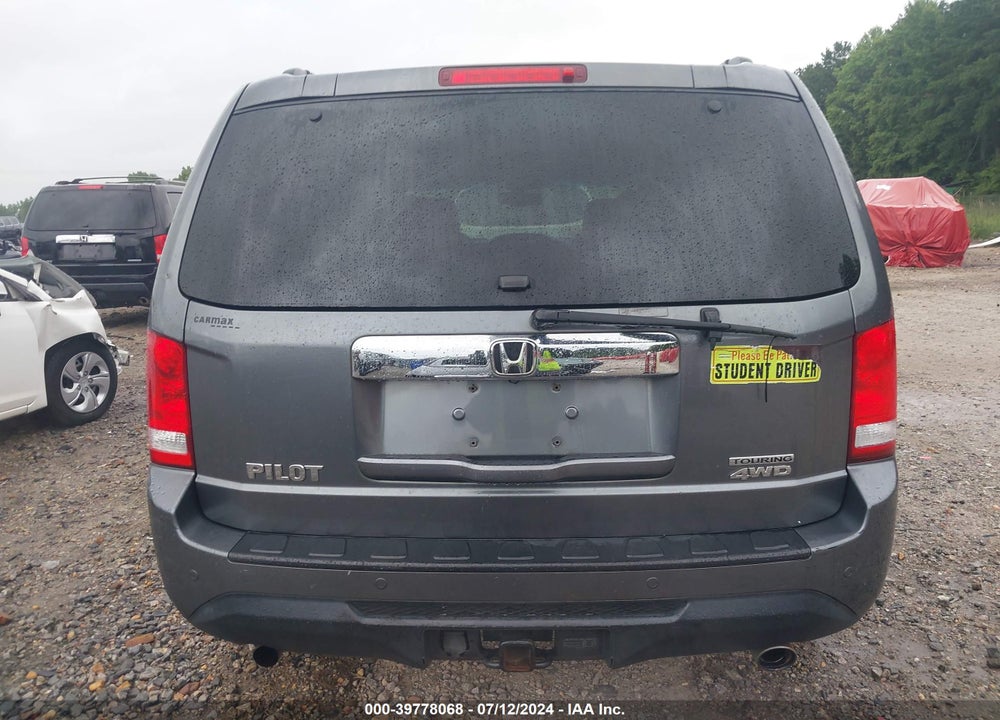 2012 HONDA PILOT TOURING VIN: 5FNYF4H97CB011238