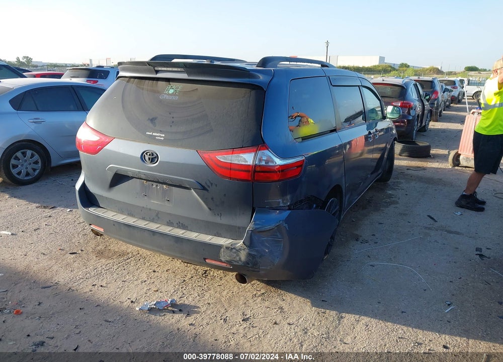 2015 TOYOTA SIENNA LE 8 PASSENGER VIN: 5TDKK3DC3FS617617