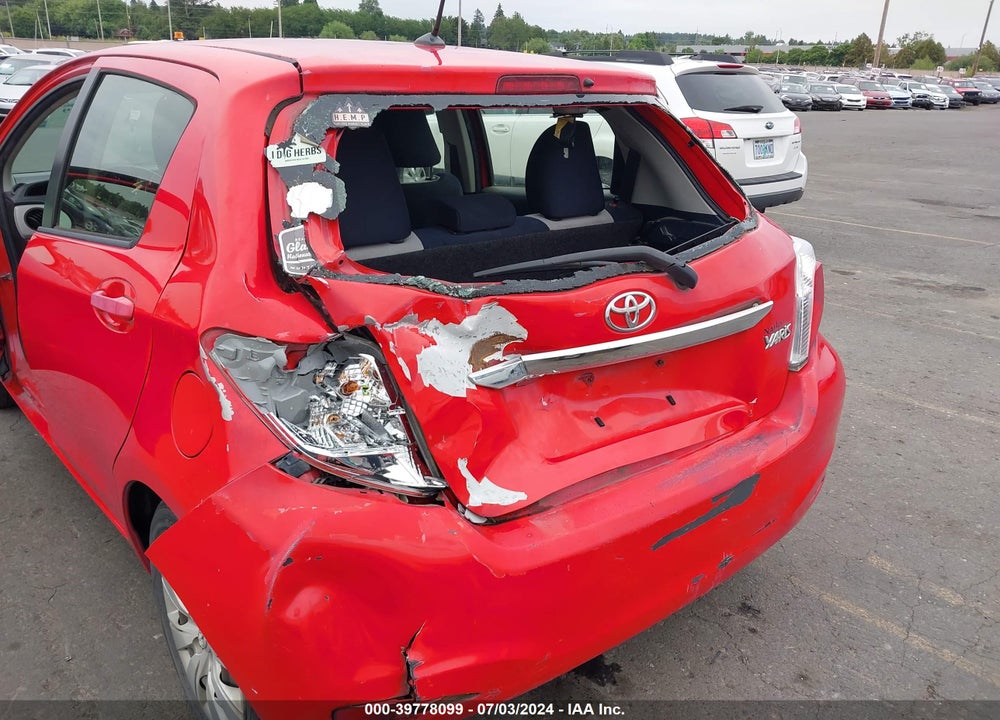 2012 TOYOTA YARIS L VIN: JTDKTUD38CD528314