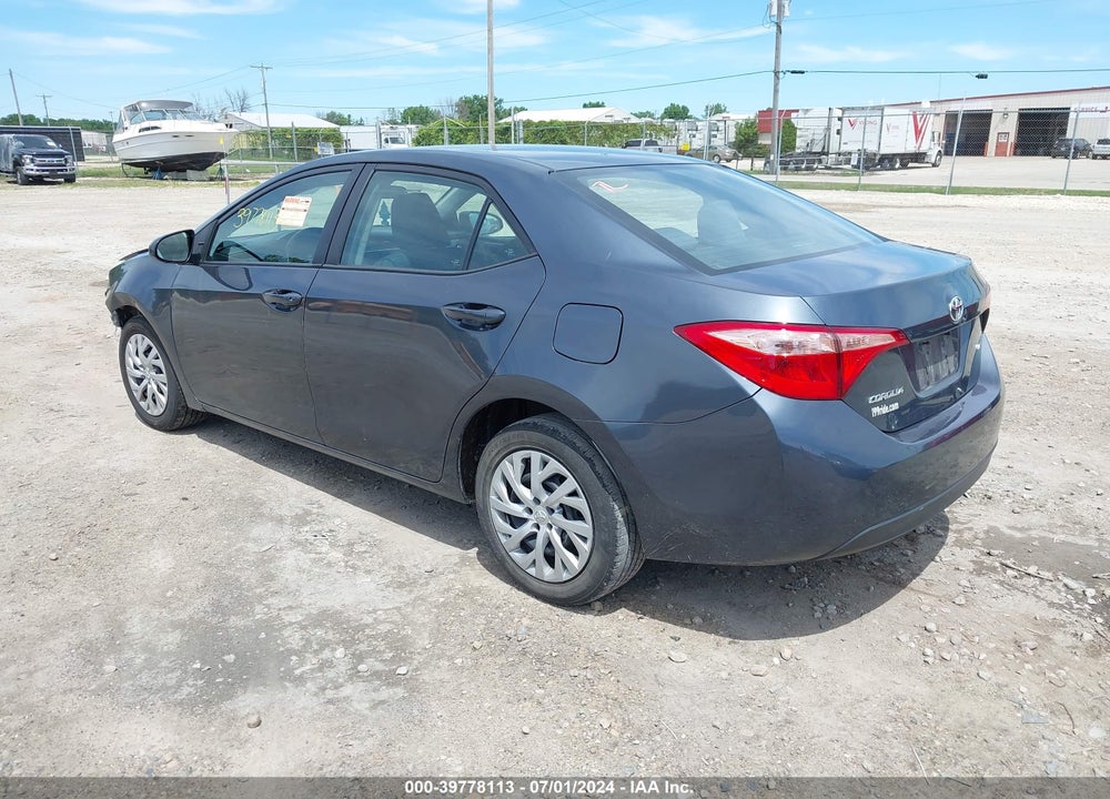 2019 TOYOTA COROLLA LE VIN: 2T1BURHE1KC242029