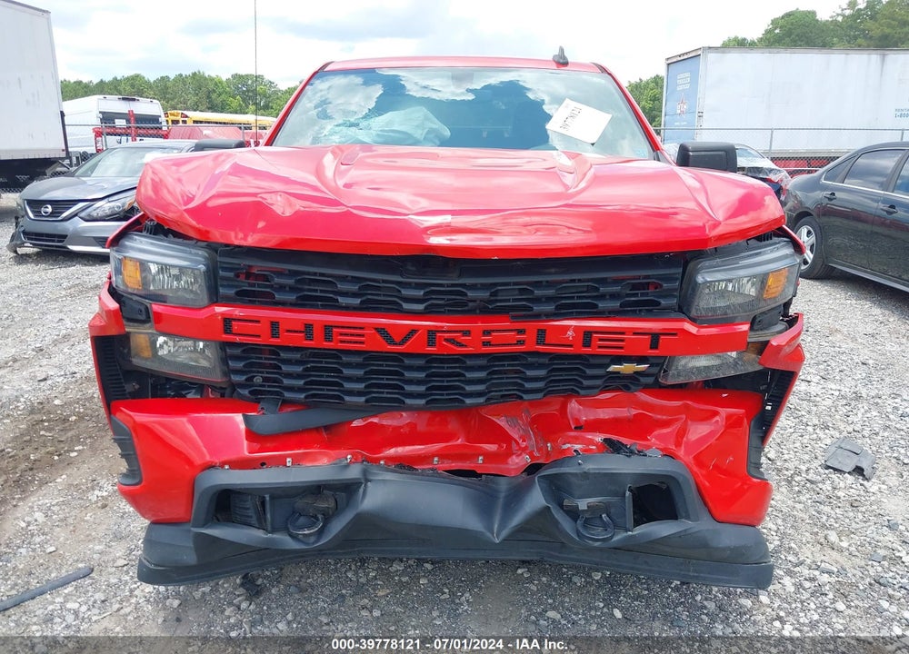 2021 CHEVROLET SILVERADO 1500 2WD SHORT BED CUSTOM VIN: 1GCPWBEH0MZ154782