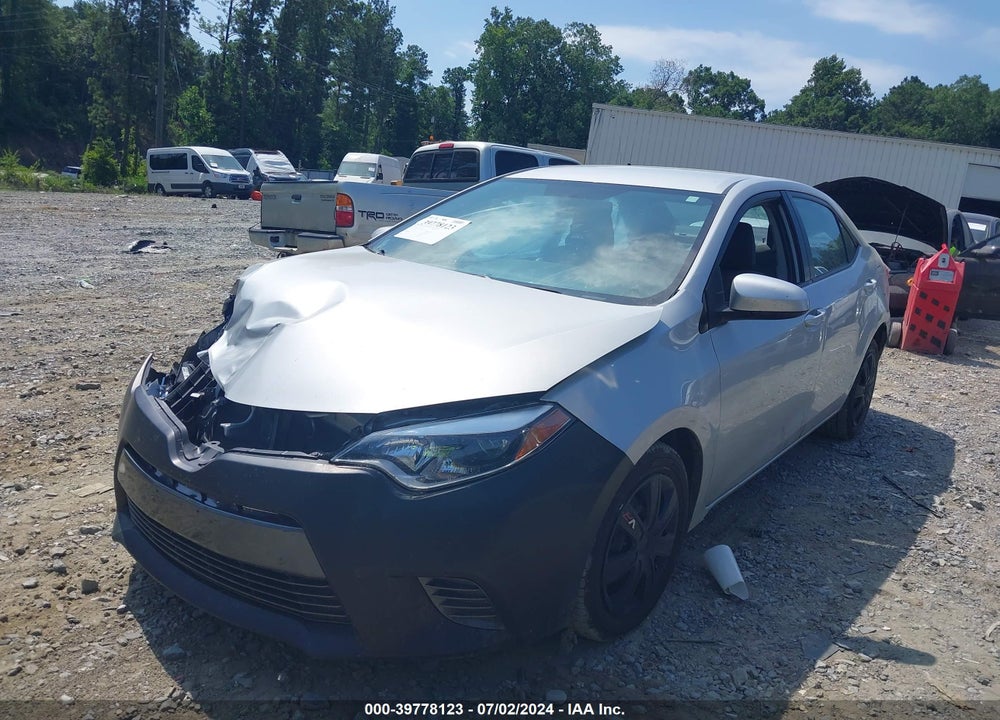 2016 TOYOTA COROLLA LE VIN: 2T1BURHE9GC558852