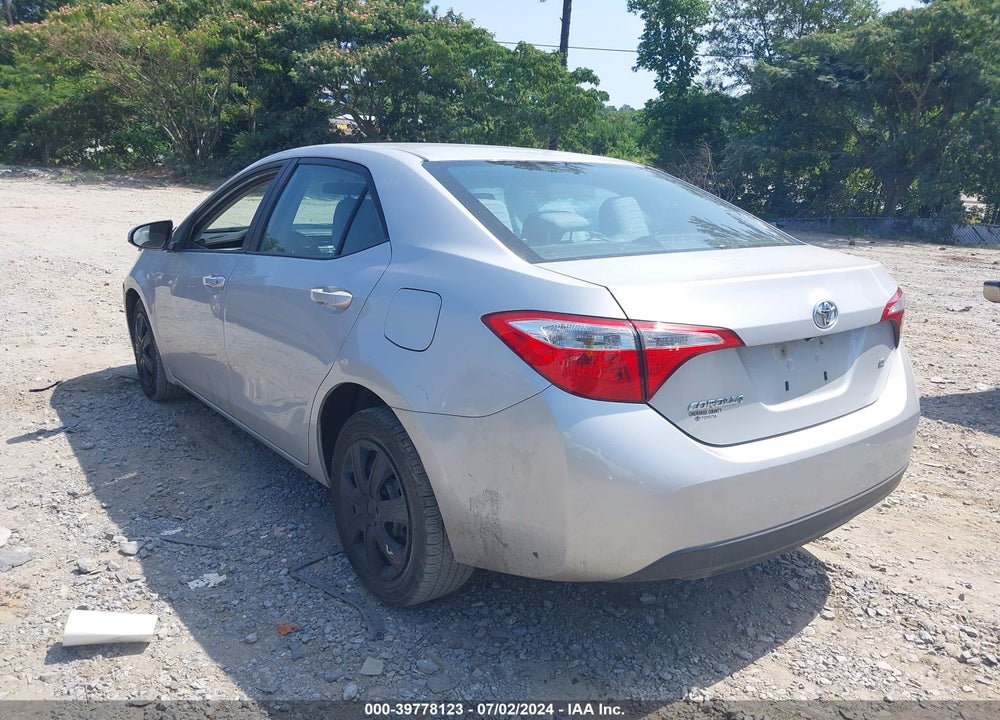 2016 TOYOTA COROLLA LE VIN: 2T1BURHE9GC558852