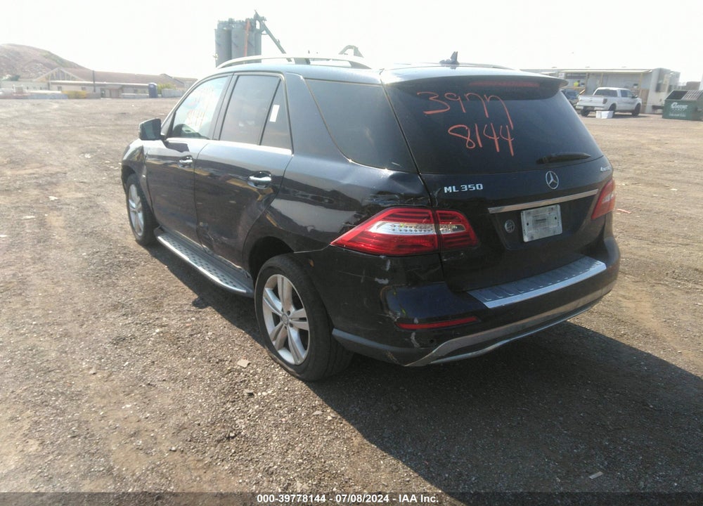 2012 MERCEDES-BENZ ML 350 4MATIC VIN: 4JGDA5HB7CA033556