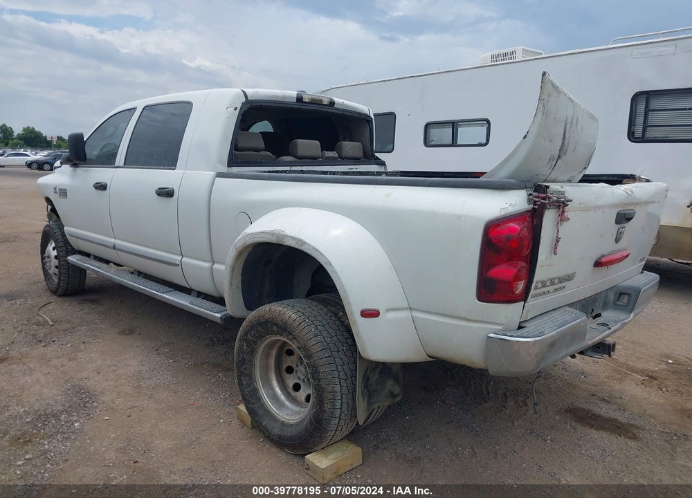 2007 DODGE RAM 3500 LARAMIE VIN: 3D3MX49A17G814090