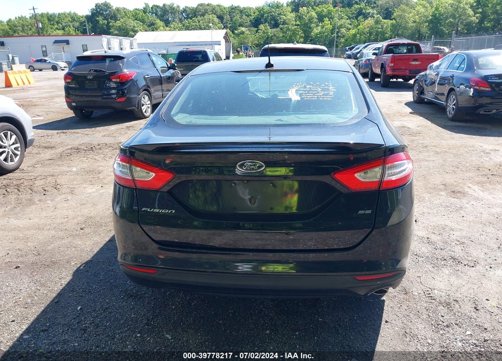 2016 FORD FUSION SE VIN: 3FA6P0H73GR393788