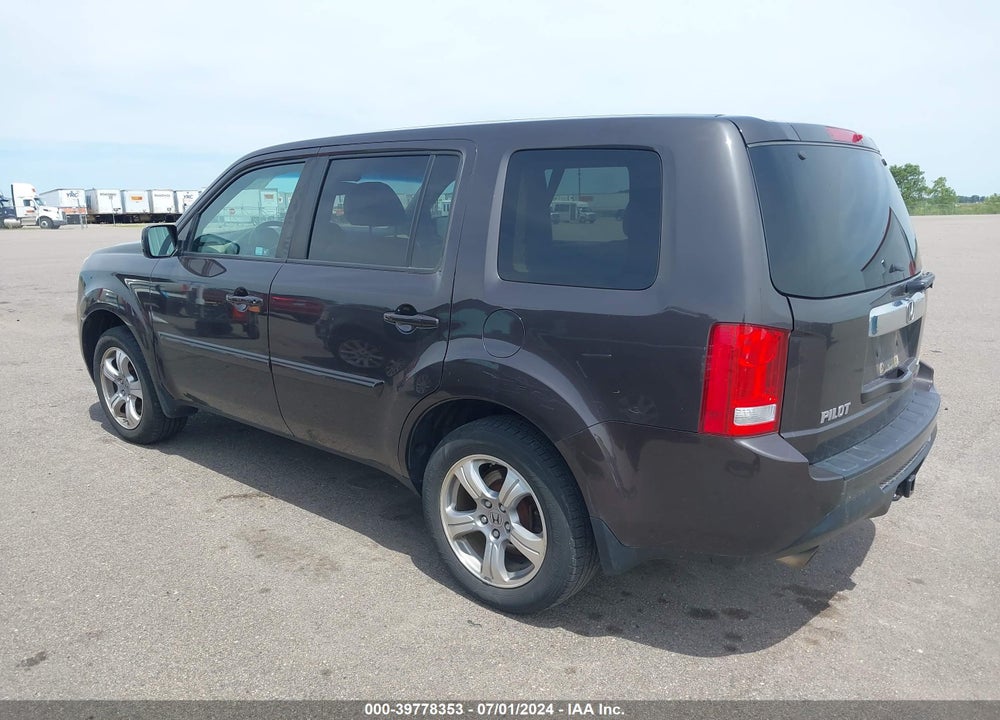2012 HONDA PILOT EX-L VIN: 5FNYF4H56CB067538