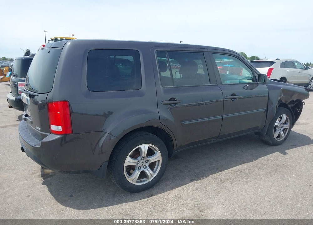 2012 HONDA PILOT EX-L VIN: 5FNYF4H56CB067538