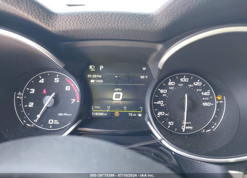 2019 ALFA ROMEO STELVIO SPORT RWD VIN: ZASPAJAN0K7C57057