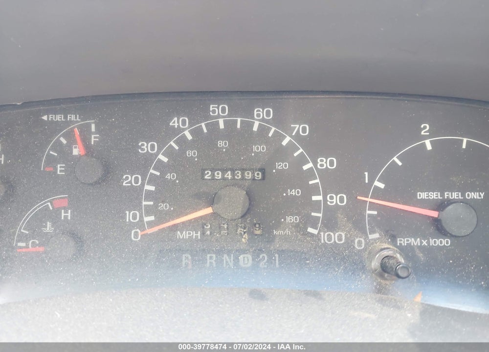 1999 FORD F-450 LARIAT/XL/XLT VIN: 3FDXF46F1XMA24634