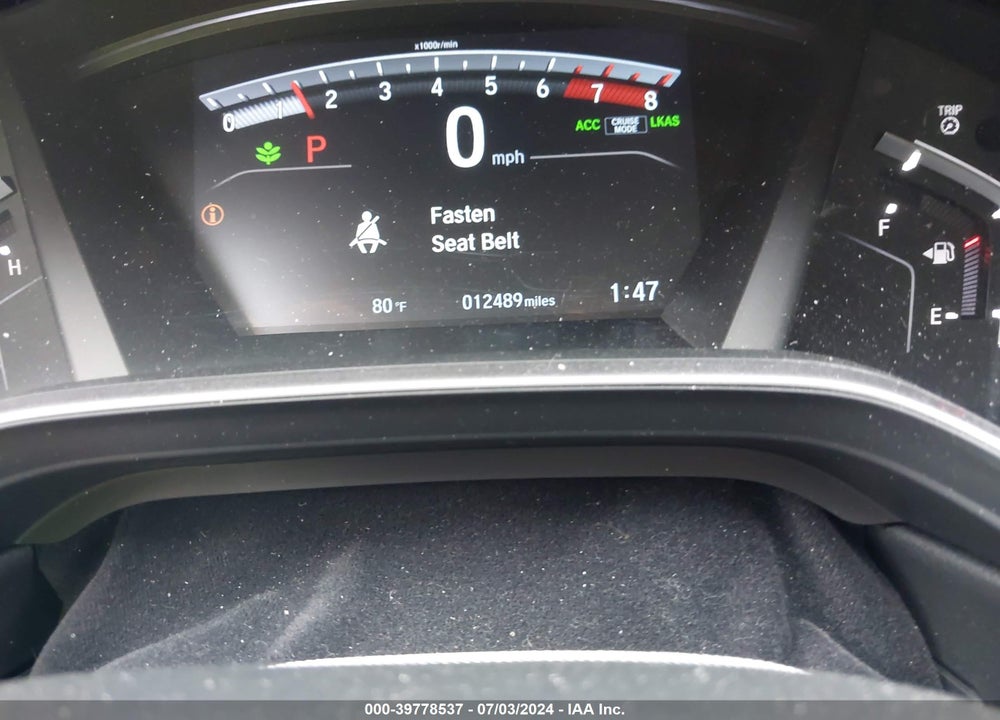 2019 HONDA CR-V TOURING VIN: 5J6RW2H92KL025451