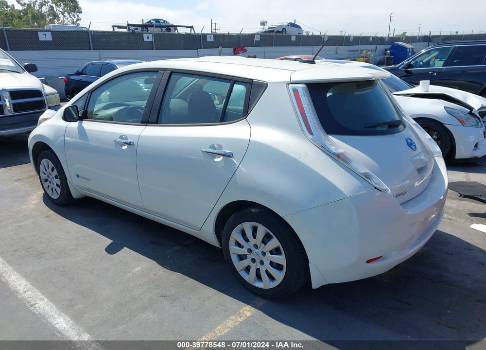 2016 NISSAN LEAF S VIN: 1N4AZ0CP3GC302996