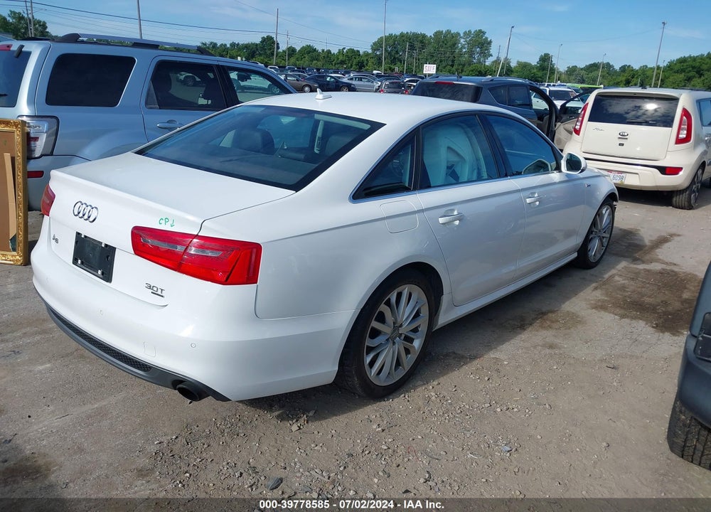 2012 AUDI A6 3.0 PREMIUM VIN: WAUBGAFC8CN005592