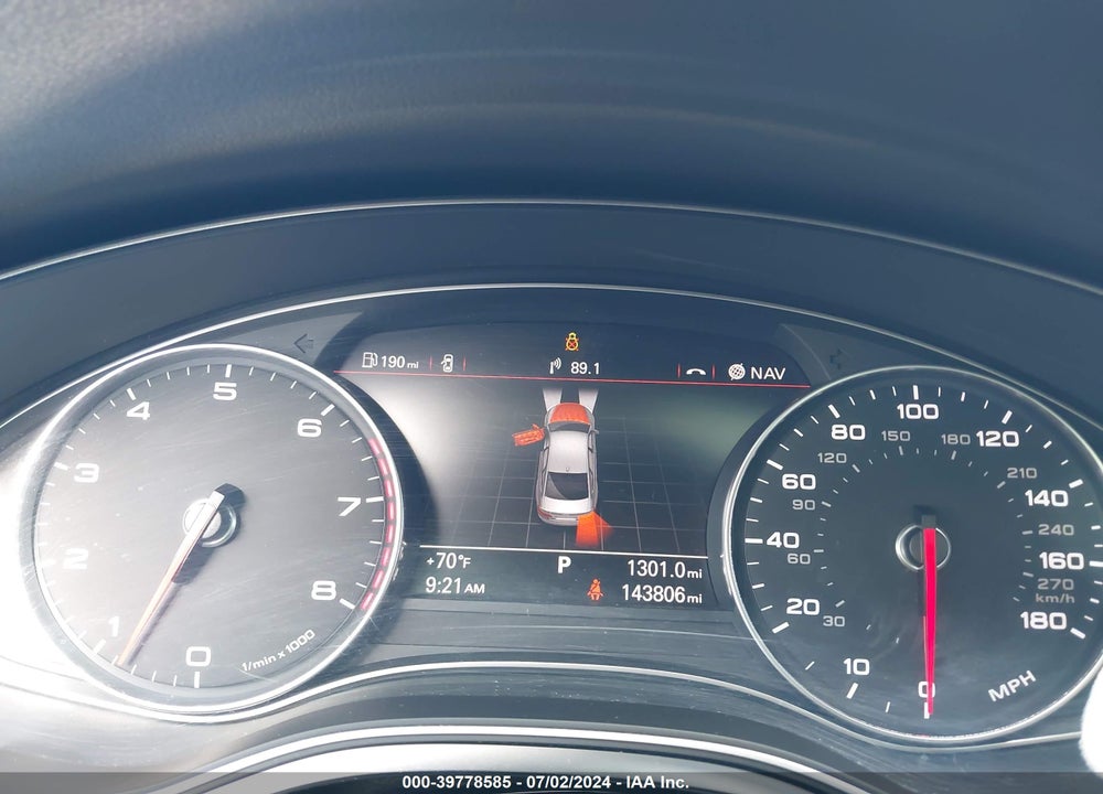 2012 AUDI A6 3.0 PREMIUM VIN: WAUBGAFC8CN005592