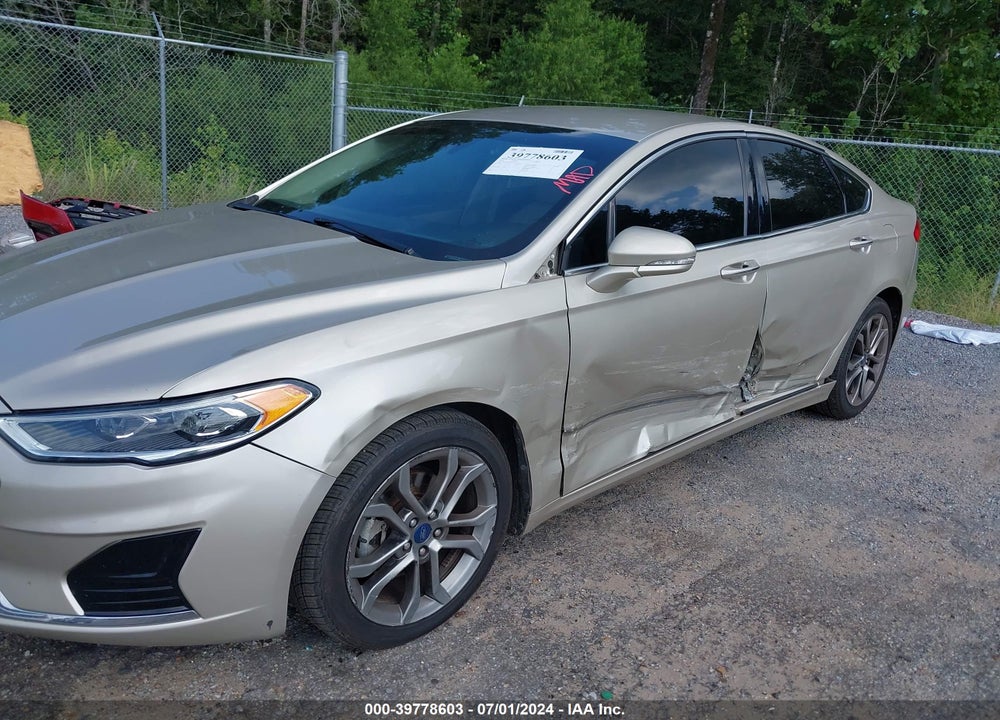 2019 FORD FUSION SEL VIN: 3FA6P0CD6KR219994