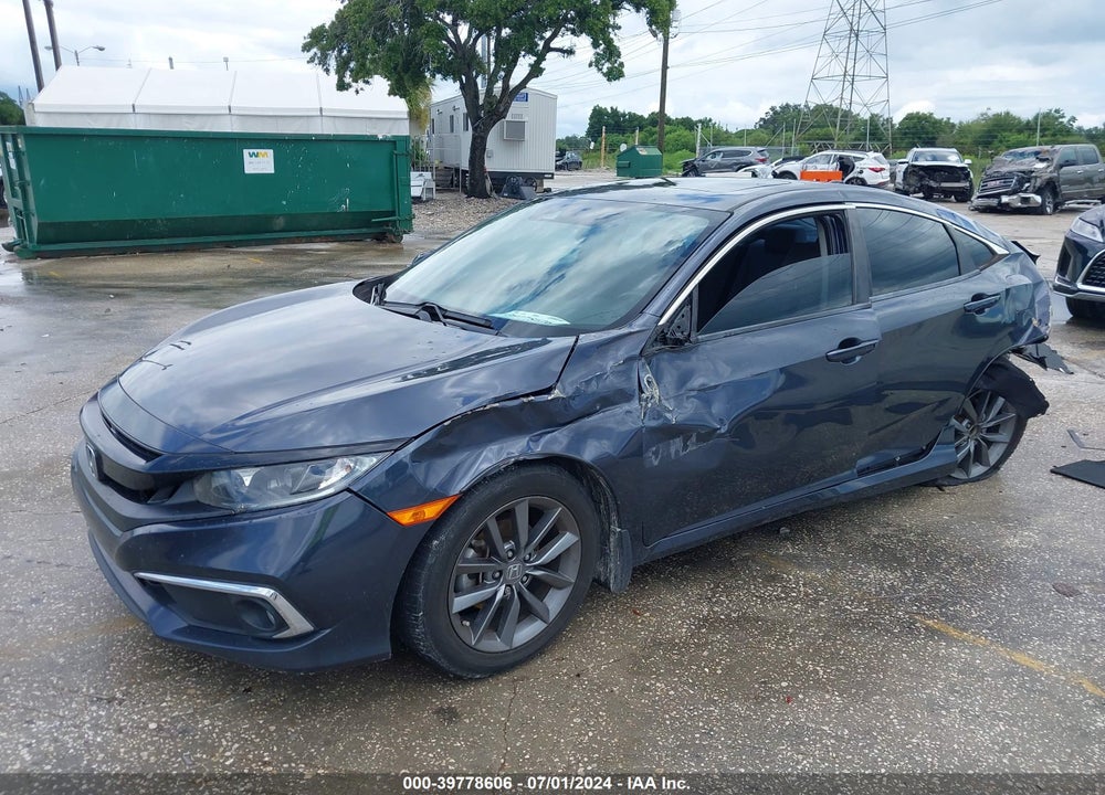 2019 HONDA CIVIC EX VIN: JHMFC1F34KX012590