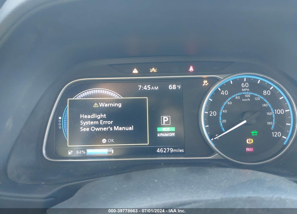 2021 NISSAN LEAF SL PLUS 62 KWH VIN: 1N4BZ1DV3MC555657