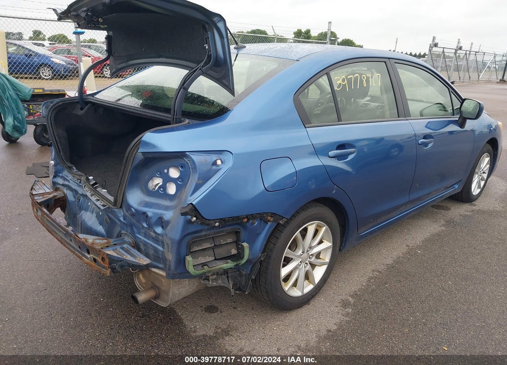 2014 SUBARU IMPREZA 2.0I PREMIUM VIN: JF1GJAC65EH026173