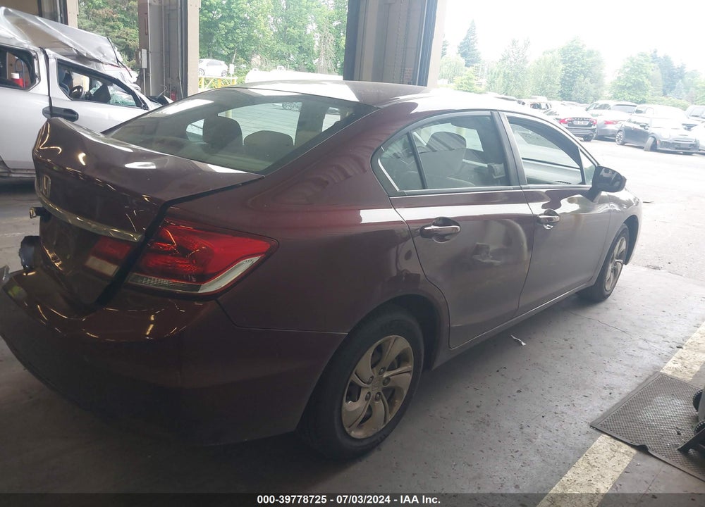 2015 HONDA CIVIC LX VIN: 19XFB2F57FE251911