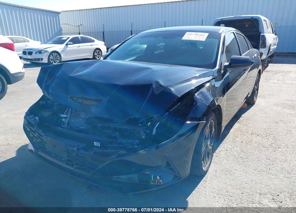 2023 HYUNDAI ELANTRA HYBRID BLUE VIN: KMHLM4AJ6PU059276