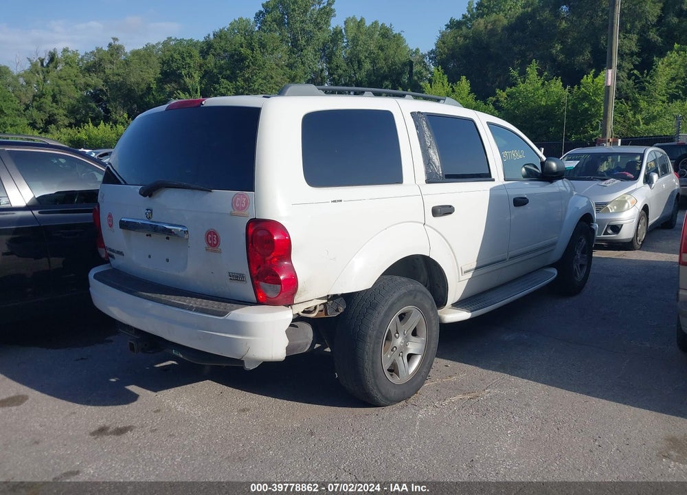 2004 DODGE DURANGO LIMITED VIN: 1D4HD58D24F147762