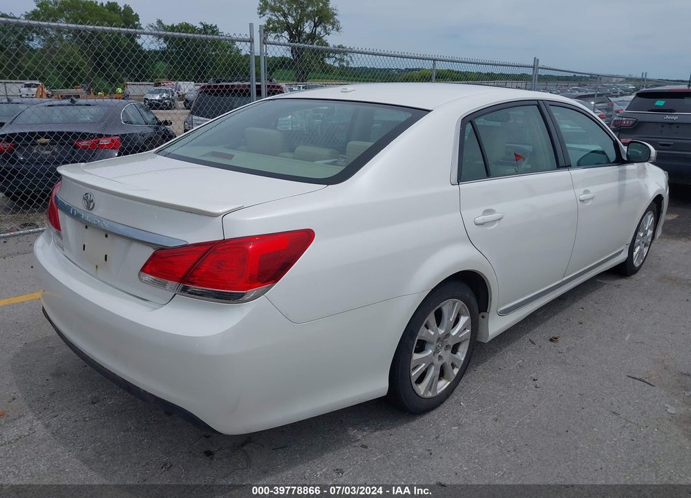 2011 TOYOTA AVALON VIN: 4T1BK3DB5BU427648