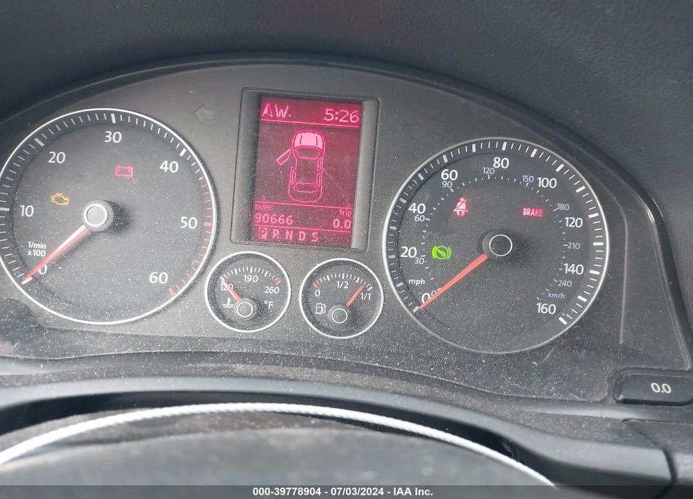 2009 VOLKSWAGEN JETTA TDI VIN: 3VWAL71K29M008435