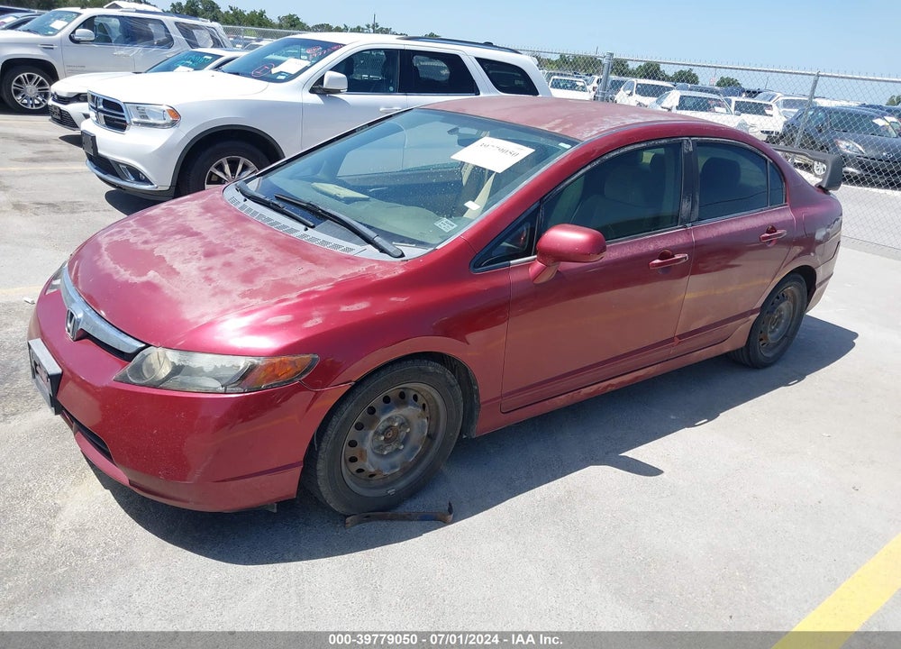 2007 HONDA CIVIC LX VIN: JHMFA16557S000542