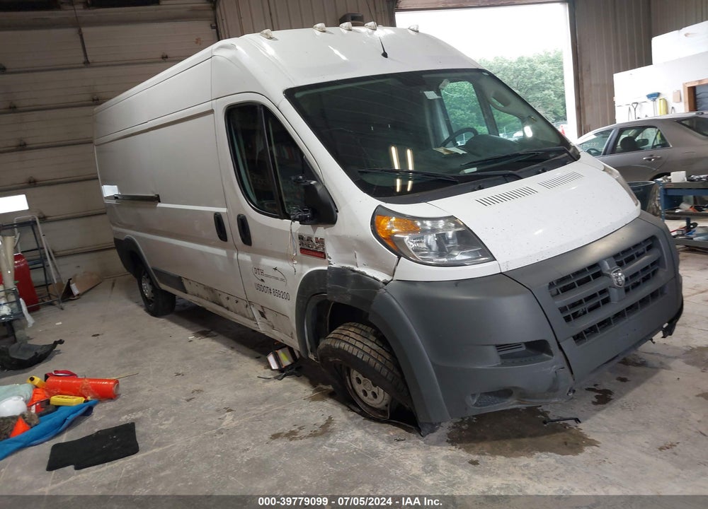 2018 RAM PROMASTER 2500 HIGH ROOF 159 WB VIN: 3C6TRVDG3JE124688