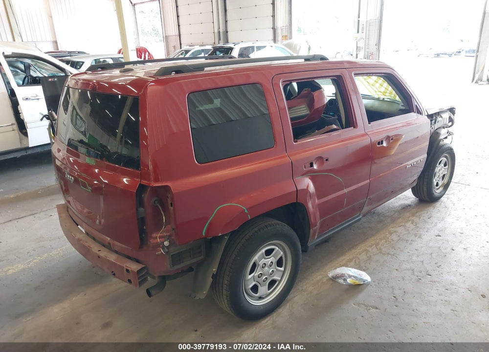 2016 JEEP PATRIOT SPORT VIN: 1C4NJRBB8GD579909