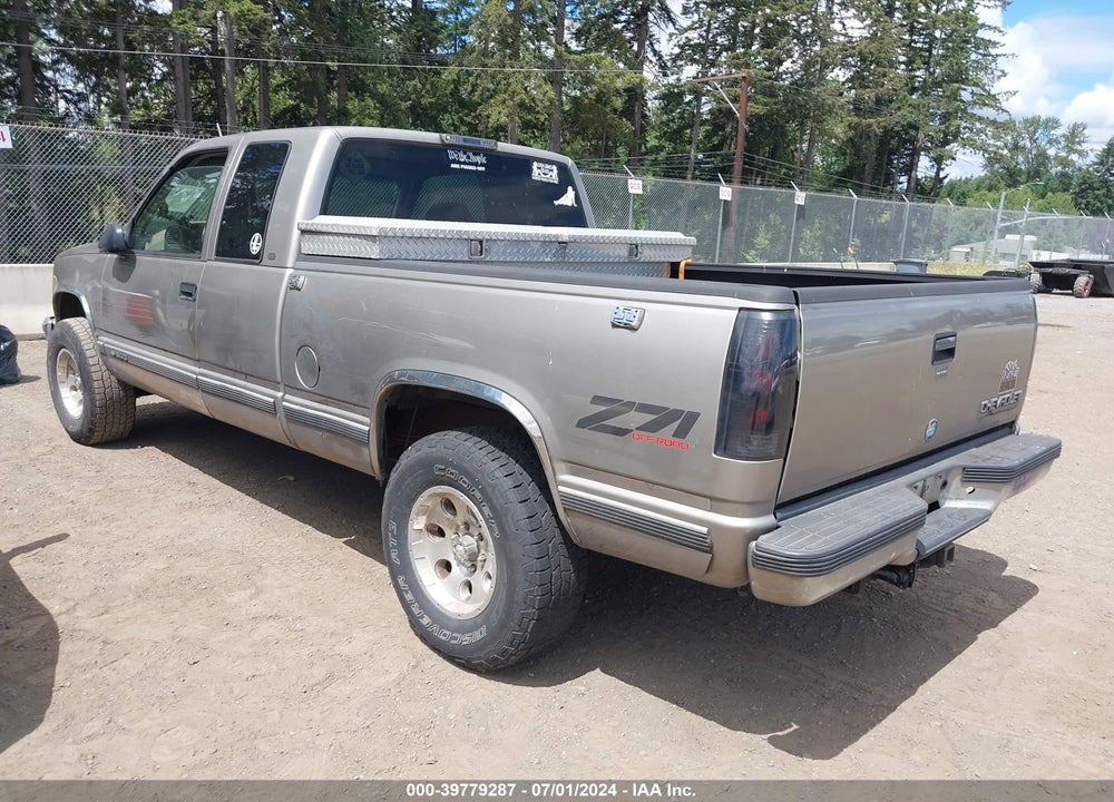1998 CHEVROLET K1500 FLEETSIDE VIN: 2GCEK19R5W1162100