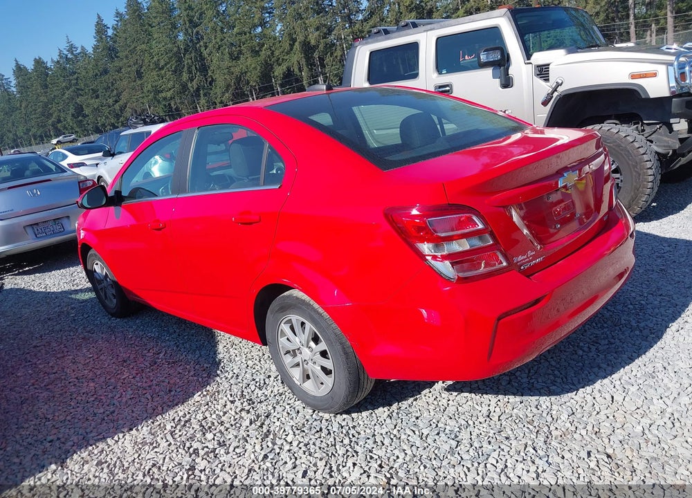 2017 CHEVROLET SONIC LT AUTO VIN: 1G1JD5SH7H4130685