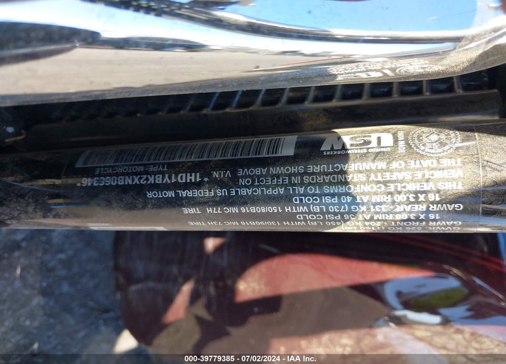 2022 HARLEY-DAVIDSON FLHCS VIN: 1HD1YBK2XNB066346