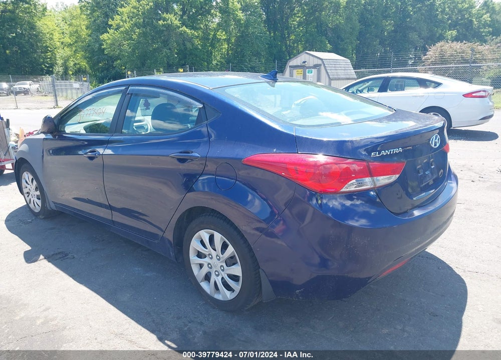 2012 HYUNDAI ELANTRA GLS VIN: 5NPDH4AE6CH090614