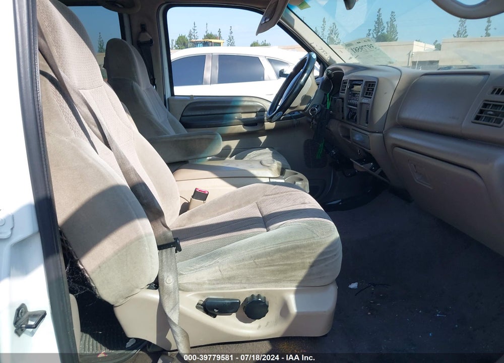 2000 FORD EXCURSION XLT VIN: 1FMNU40L6YEA01837